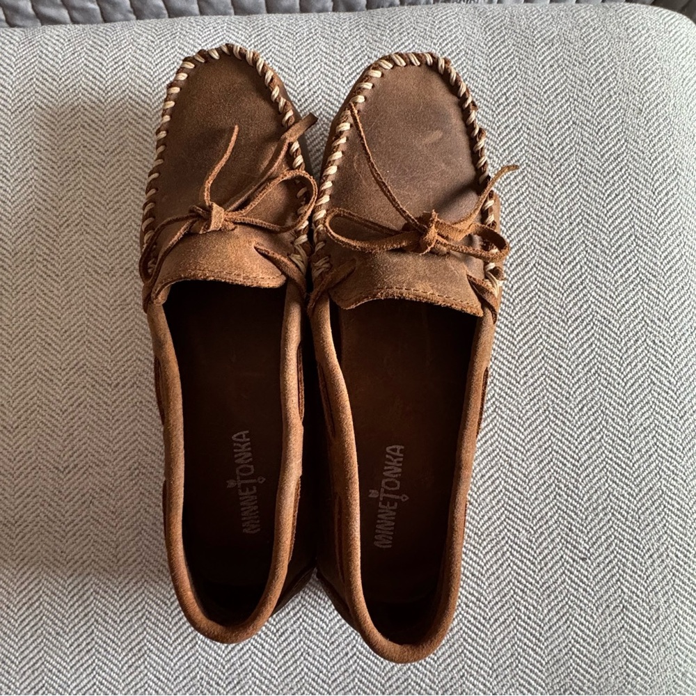 Minnetonka Men’s Moccasins Classic Driver Loafer Size 10 - Picture 3 of 10